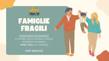 Interventi economici per “Famiglie fragili” – anno 2025 Interventi economici per “Famiglie fragili” – anno 2025
