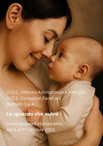 Settimana dell'allattamento dal 6 all'11 ottobre Settimana dell'allattamento dal 6 all'11 ottobre